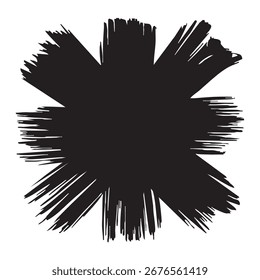 Los trazos diagonales de pincel de tinta negra sobre un fondo blanco crean un efecto grunge texturizado. Los trazos varían en ancho y densidad