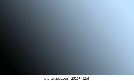 Fundo de gradiente preto diagonal a azul claro. Perfeito para projetos de design, layouts da Web e painéis fotográficos.