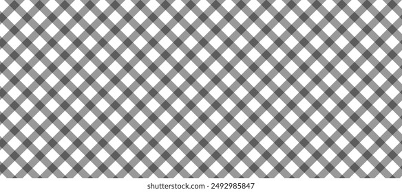 Diagonal black plaid in the white background