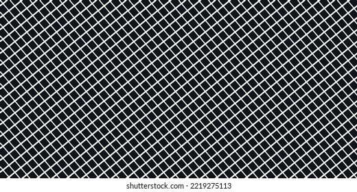 Diagonal of black rectangles. Vector pattern of identical diagonal beveled tiles. Print and various stylish design.