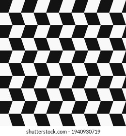 Diagonal Black Squares. Race Flag Pattern. Vector.