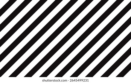 Diagonal Black and White Striped Texture
