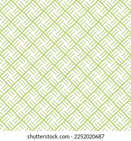 Diagonal block of white rectangular on green background. 