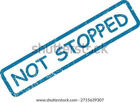 Diagonal blue distressed stamp with "NOT RESTRICTED" text, indicating unrestricted access or freedom from limitations on a white background.