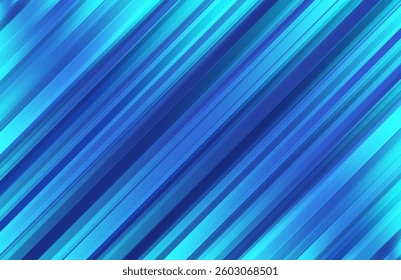 Diagonal blue gradient lines background.