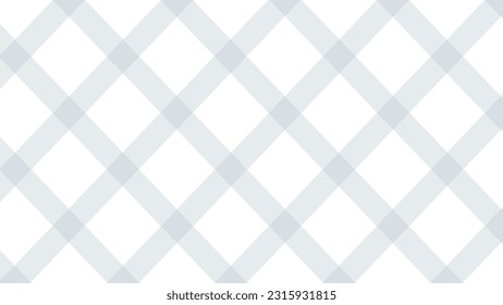 Diagonal blue plaid on the white background