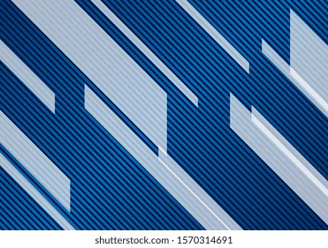 diagonal blue stripes background design. vector illustration