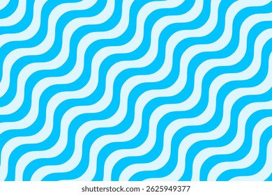 Diagonal Blue Wave Pattern Background. Wallpaper. Vector Illustration