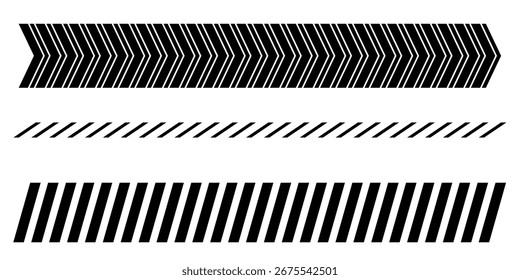 Diagonal border strip geometric abstract line divider with slash grid dashed tape minimal isolated element for decoration background and template design