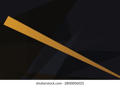 Diagonal bright yellow line on dark geometric shadow-filled background, abstract shadows