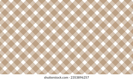 Diagonal brown checkered in the white background