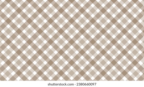 Diagonal brown checkered in the white background