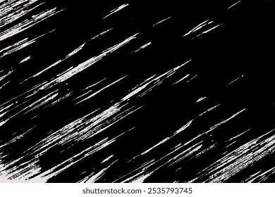 Diagonal brush stroke background. Grunge painted texture. Black and white backdrop