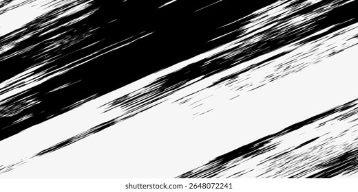 Diagonal brush stroke background. Grunge painted texture. Black and white backdrop. The images are created without the use of any artificial intelligence software at any stage

