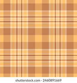 Diagonal check textile vector, hat background seamless plaid. Choose pattern texture tartan fabric in orange and amber color.