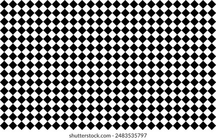 Diagonal chessboard background. Vector Illustration