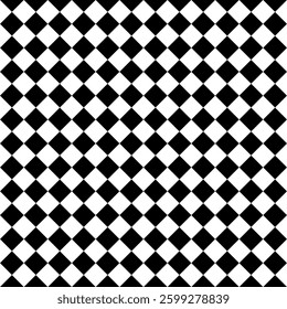 Diagonal chessboard seamless repeat vector pattern for textile, fabric, print, wallpaper, stationery, paper print, wrapping paper and background
