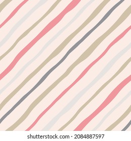 Diagonal Christmas gift wrapping paper vector seamless repeat pattern.