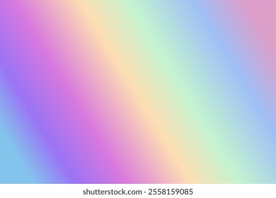 Diagonal Colorful Gradient: A diagonal gradient design showcasing soft rainbow tones. Great for wallpapers, branding, or artistic compositions