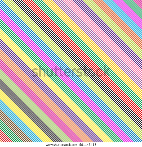 Diagonal Colorful Stripes Background Stock Vector (Royalty Free) 561143416