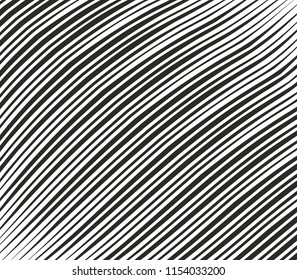 diagonal curved lines pattern halftone monochrome black and white wavy stripes vector background geometric texture