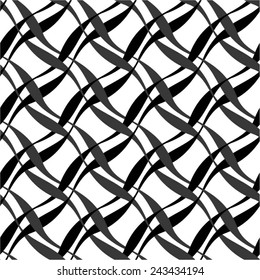 Diagonal curved lines in the pattern, seamless vector background.