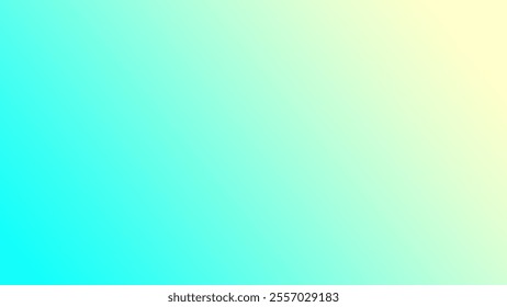 Diagonal cyan to light yellow gradient background. Perfect for design projects, web layouts, and photoshoot backdrops.