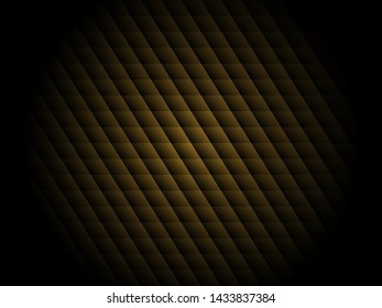 Diagonal dark gradient gold stripes background