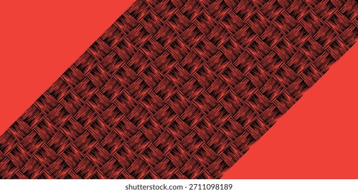 diagonal dark red illustration checkered. Dark endless background. Red chess pattern eps10. vector background