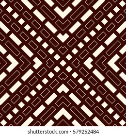 Diagonal dashed lines abstract background. Outline seamless pattern with geometric motif. Simple symmetric ornament. Modern style digital paper, textile print, page fill. Vector art