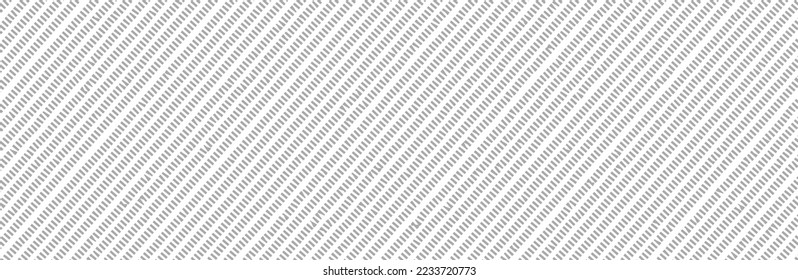 Diagonal dashed lines pattern on white background. Dotted lines pattern for backdrop and wallpaper template. Simple realistic broken lines with repeat stripes texture. Geometric background, vector