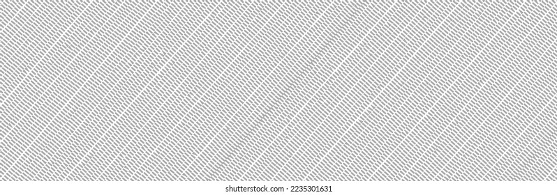 Diagonal dashed lines pattern on white background. Dotted lines pattern for backdrop and wallpaper template. Simple realistic broken lines with repeat stripes texture. Geometric background, vector