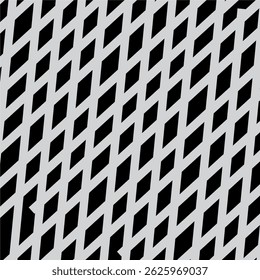 Diagonal Diamond Grid Pattern in Monochrome Style
