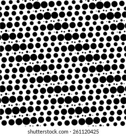 Diagonal dot pattern, seamless vector background.
