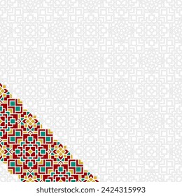 Diagonal Eastern Pattern Design for Islamic and Culture Theme