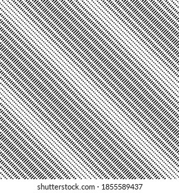 Diagonal elegant minimalistic graphic seamless vector texture with small rectangles and squares arranged in diagonal lines for textile printing or background.   