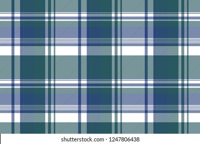 Diagonal fabric texture plaid seamless pattern. Vector illustration.