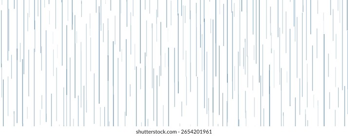 Diagonal falling rain seamless pattern. Pouring rain texture. Repeating tiny water drops background. Vertical downpour backdrop. Sleet, hail or snow precipitation wallpaper. Bad weather season.eps10