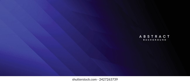 diagonal geometric overlay layer on an abstract dark blue banner design background. Contemporary graphic elements in the shape of squares. Makes a good cover, header, banner, brochure, or website