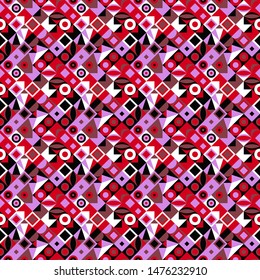 Diagonal geometric pattern background - colorful abstract vector design