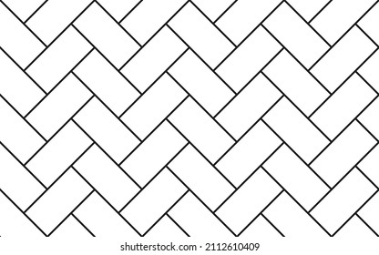 Diagonal geometric street pavements texture seamless pattern. Abstract vector checkered rectangle background. Repeating sidewalk floor texture