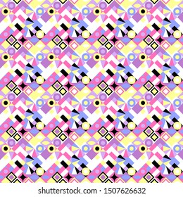 Diagonal geometrical pattern background - abstract colorful vector design