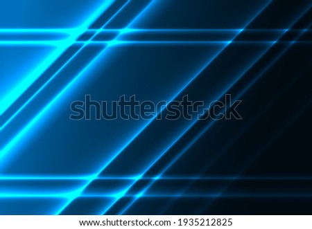 Diagonal glowing lines on a dark blue background.