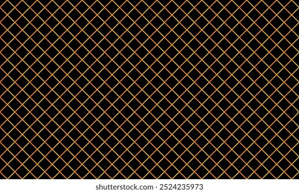 Diagonal gold line grid vector illustration