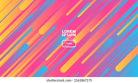 Diagonal gradation wallpaper consisting of yellow, pink, and sky blue