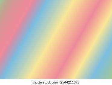 Diagonal gradient background in pink, blue, yellow, rose and red