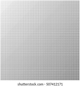 Diagonal Gradient Background. Pop Art Background Texture. Halftone Black Dots On White Background. Screen Print Gradation Texture