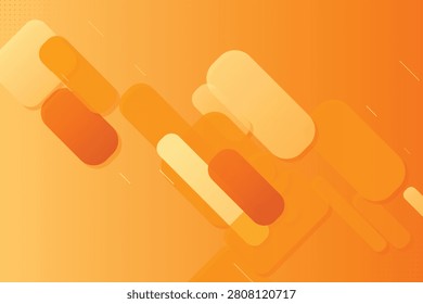 Diagonal gradient capsules on warm orange background