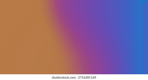 Um gradiente diagonal passa de laranja quente para rosa vibrante e azul frio, com uma textura sutil manchada por toda parte.