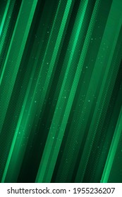Diagonal green abstract background design in dynamic style on vertical image.